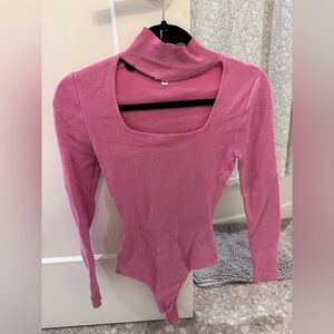 superdown Pink Long Sleeve Bodysuit